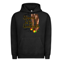 Pigment Black steppin' in to juneteenth heels Urban Hoodie - HRA Design Shop
