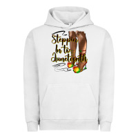 Pigment Lunar Rock steppin' in to juneteenth heels Urban Hoodie - HRA Design Shop