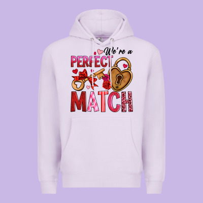 We're A Perfect Match Premium Hoodie Designed By Oliviacreatesart