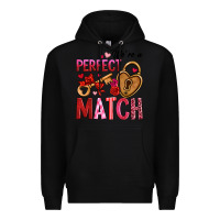 Black we're a perfect match Premium Hoodie - OliviaCreatesArt
