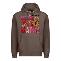 Coffee we're a perfect match Premium Hoodie - OliviaCreatesArt