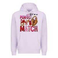 Lilac we're a perfect match Premium Hoodie - OliviaCreatesArt