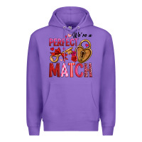 Purple we're a perfect match Premium Hoodie - OliviaCreatesArt
