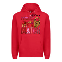 Red we're a perfect match Premium Hoodie - OliviaCreatesArt