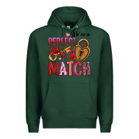 Sports Green we're a perfect match Premium Hoodie - OliviaCreatesArt