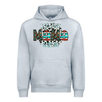 Heather Grey because mama said so Urban Hoodie - CowhideDigitalArt