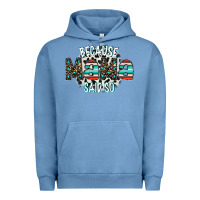 Pigment Pebble Blue because mama said so Urban Hoodie - CowhideDigitalArt