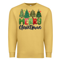 Antique Gold merry christmas trees Premium Sweatshirt - MaliasSmallBusiness