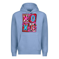 Colony Blue xoxo with roses and candies olivia Premium Hoodie - OliviaCreatesArt