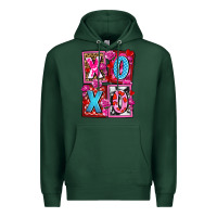 Sports Green xoxo with roses and candies olivia Premium Hoodie - OliviaCreatesArt