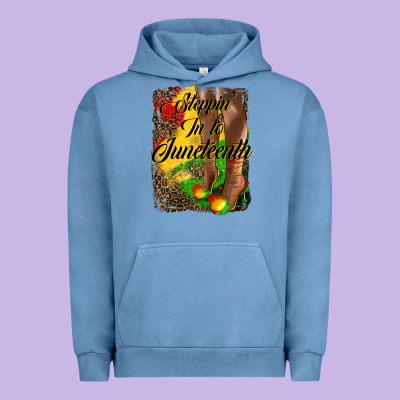 Steppin' In To Juneteenth Urban Hoodie Designed By Hra Design Shop