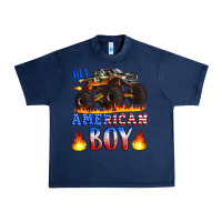 Navy all american boy monster truck Urban Heavy Tee - Artiststas