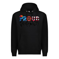 Black proud firefighter Premium Hoodie - HRA Design Shop