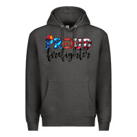 Charcoal Heather proud firefighter Premium Hoodie - HRA Design Shop
