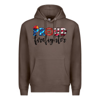 Coffee proud firefighter Premium Hoodie - HRA Design Shop