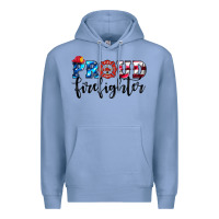 Colony Blue proud firefighter Premium Hoodie - HRA Design Shop
