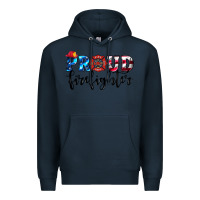 Navy proud firefighter Premium Hoodie - HRA Design Shop