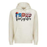 Oatmeal Heather proud firefighter Premium Hoodie - HRA Design Shop