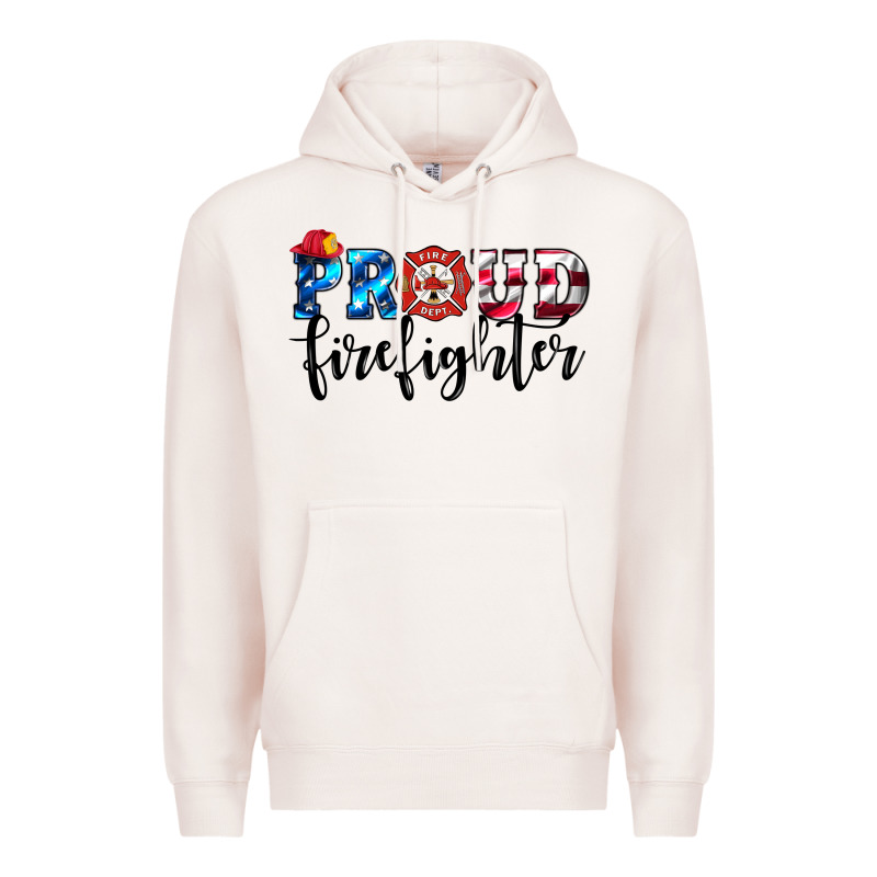 Proud Firefighter Premium Hoodie by HRA Design Shop | Teevron