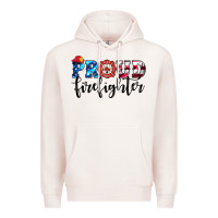 Pale Pink proud firefighter Premium Hoodie - HRA Design Shop