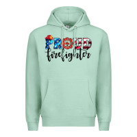 Seafoam proud firefighter Premium Hoodie - HRA Design Shop