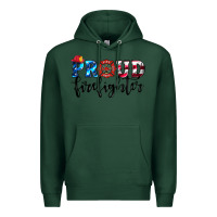 Sports Green proud firefighter Premium Hoodie - HRA Design Shop