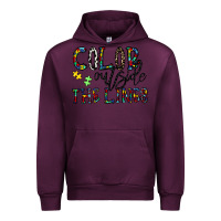 Mauve Wine color outside the lines Urban Hoodie - CowhideDigitalArt