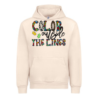 Sandshell color outside the lines Urban Hoodie - CowhideDigitalArt