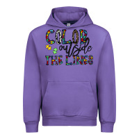 Tulip color outside the lines Urban Hoodie - CowhideDigitalArt