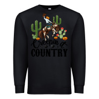 Black creepin it country rodeo Premium Sweatshirt - MaliasSmallBusiness