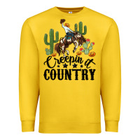 Lemon creepin it country rodeo Premium Sweatshirt - MaliasSmallBusiness