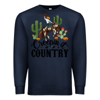 Navy creepin it country rodeo Premium Sweatshirt - MaliasSmallBusiness