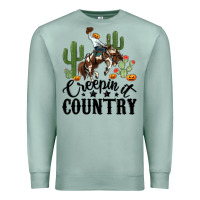 Seafoam creepin it country rodeo Premium Sweatshirt - MaliasSmallBusiness