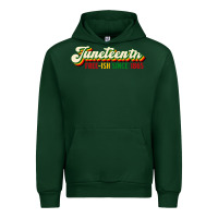 Forest Green juneteenth free ish since 1865 Urban Hoodie - HRA Design Shop