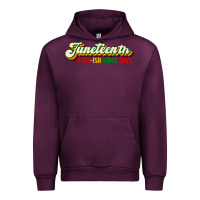 Mauve Wine juneteenth free ish since 1865 Urban Hoodie - HRA Design Shop