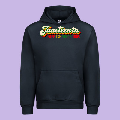 Juneteenth Free Ish Since 1865 Urban Hoodie Designed By Hra Design Shop