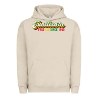 Pigment French Oak juneteenth free ish since 1865 Urban Hoodie - HRA Design Shop