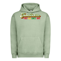 Pigment Oil Green juneteenth free ish since 1865 Urban Hoodie - HRA Design Shop