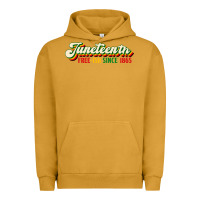 Pigment Peanut Butter juneteenth free ish since 1865 Urban Hoodie - HRA Design Shop