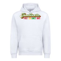 White juneteenth free ish since 1865 Urban Hoodie - HRA Design Shop
