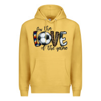 Antique Gold for the love of the game socer Premium Hoodie - CowhideDigitalArt