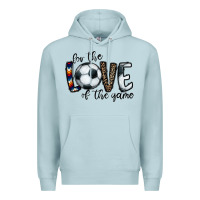 Blue Mist for the love of the game socer Premium Hoodie - CowhideDigitalArt