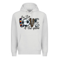 Dove Grey for the love of the game socer Premium Hoodie - CowhideDigitalArt
