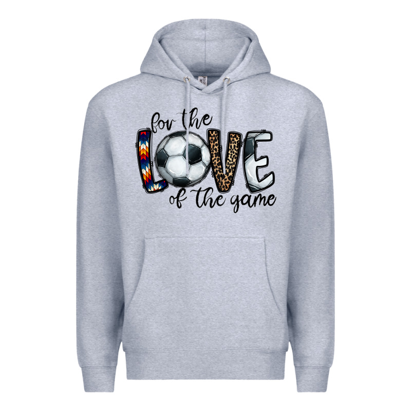 For The Love Of The Game Socer Premium Hoodie by CowhideDigitalArt | Teevron