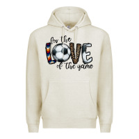 Oatmeal Heather for the love of the game socer Premium Hoodie - CowhideDigitalArt