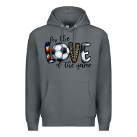 Rock for the love of the game socer Premium Hoodie - CowhideDigitalArt