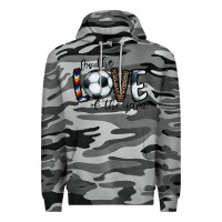 Slate Camo for the love of the game socer Premium Hoodie - CowhideDigitalArt