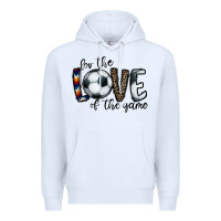 White for the love of the game socer Premium Hoodie - CowhideDigitalArt