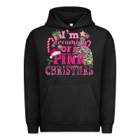 Pigment Black I Am Dreaming Of A Pink Christmas Urban Hoodie - FaDigitalArtStudio