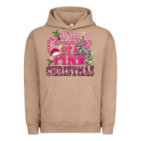 Pigment Burro I Am Dreaming Of A Pink Christmas Urban Hoodie - FaDigitalArtStudio